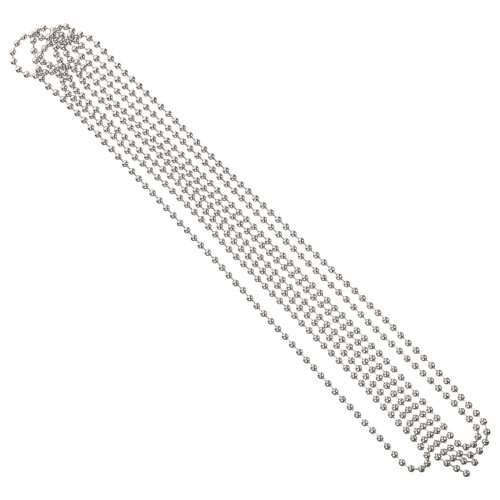1Ensemble Billes Métal Argent Facile À Couper Pour Stores Décor