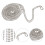 1Ensemble Billes Métal Argent Facile À Couper Pour Stores Décor 4