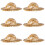 6St Miniatyr Straw Hat Cocktailmuggar Med 3