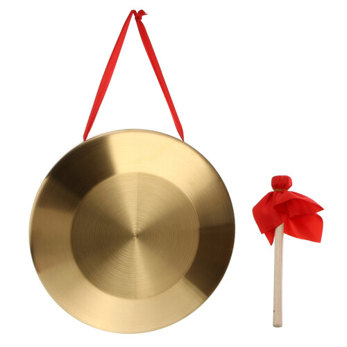 1 Set Traditionell Kinesisk Handgong Med Hammare