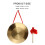 1 Set Traditionell Kinesisk Handgong Med Hammare 9
