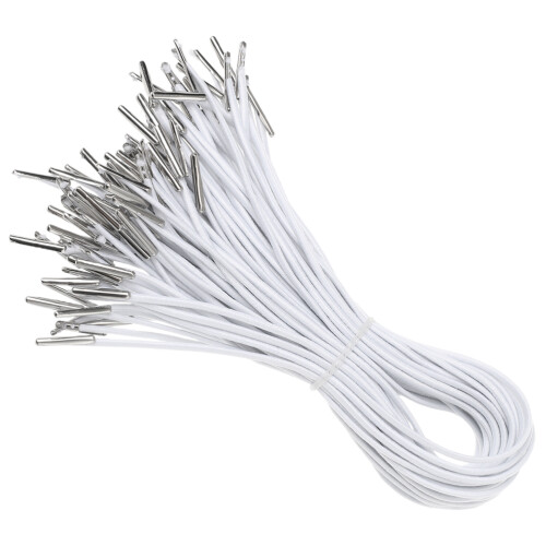 150Pcs Elastisk Snodd För Hatt Med Metalltaggar, Stretch Slutsnodd