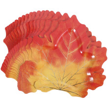 20Pcs Colorful Maple Leaf Paper Party Dinner