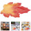 20Pcs Colorful Maple Leaf Paper Party Dinner 5
