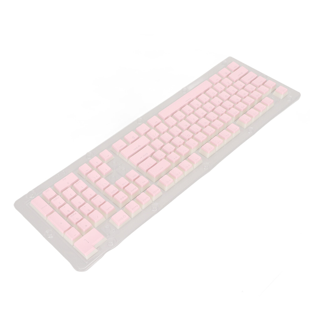 Pbt Keycaps 108 Keys High-Low Layout For 61/87/104/108 Keyboard Pink 7631356717996