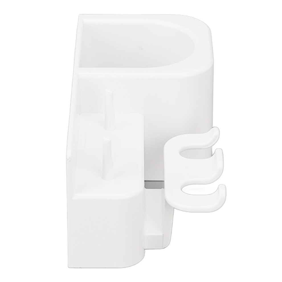 Waterproof Electric Toothbrush Holder with Self Adhesive Mount 3 Slots Black
