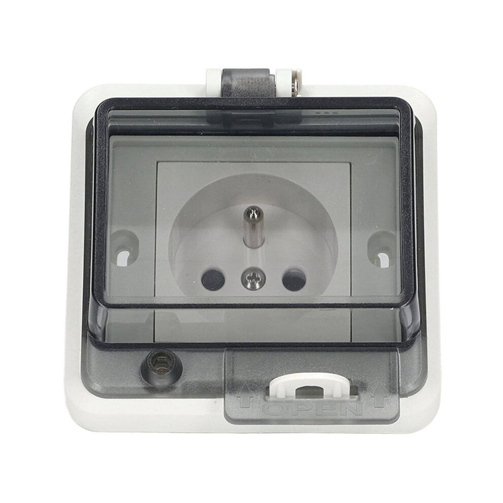 Outdoor Waterproof Ip66 French 1-Gang Socket Box 250V 16A 4941356718392