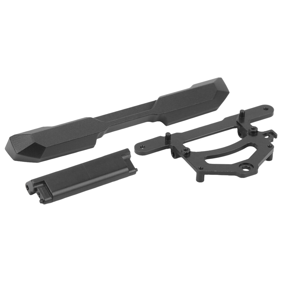 Rc Aluminum Alloy Rear Bumper For Axial Scx24 Ford Bronco 1/24 Rc Crawler Black 7661356718983