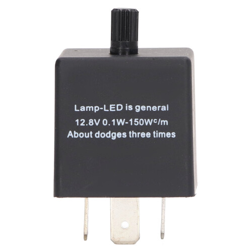 LED-Blinkrelais, einstellbare Frequenz, 3-polig,