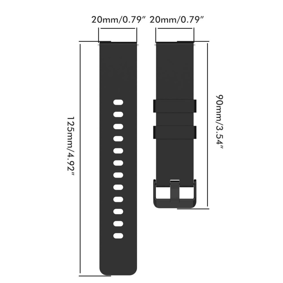 Silicone Watch Band Compatible With Gts 2/3, Bip U, Gtr 42Mm, Bip Lite 1S 4901356719799