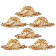 6Pcs Miniatyr Strohattar Cocktailmuggar