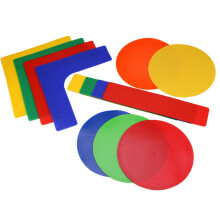13 Delar Anti-Skid Tennisplan Markör PVC Etikett Fotboll Basketboll