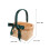 Woven Basket with Handle for Fruit Flower Picnic Party 10