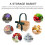 Woven Basket with Handle for Fruit Flower Picnic Party 11