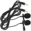 Lapel Microphone Black 2pcs 5.9x0.6x0.6in 1