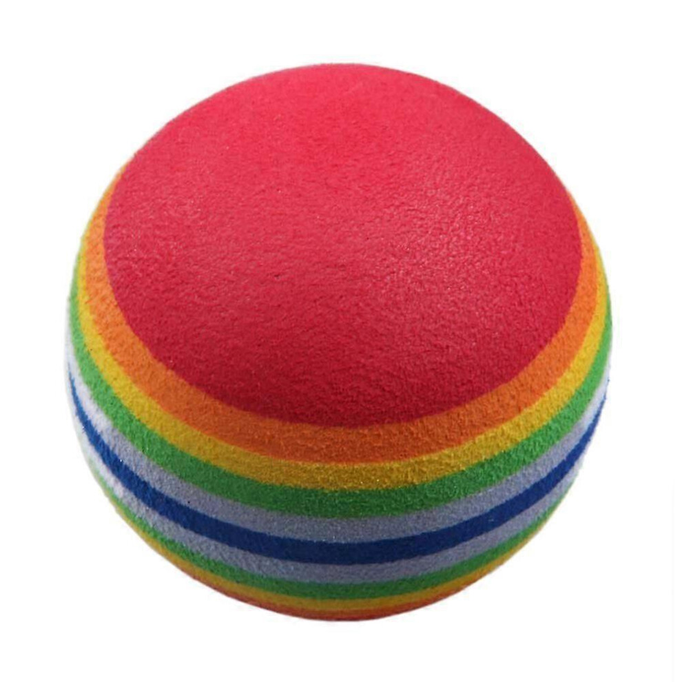 Kikidex (As Show, One Size) 50Pcs Golf Swing Training Aids Indoor Practice Sponge Foam Rainbow Balls Light