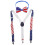 1 Set Nationell Flagga Design Kaveldynor Slips För Kvinnor 1