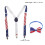 1 Set Nationell Flagga Design Kaveldynor Slips För Kvinnor 9