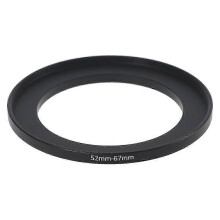 (As show, One size) Metal 52mm-67mm Step Up Filter Ring 52-67 mm 52 to 67 Stepping Adapter