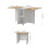 Living And Home Drop Leaf Dining Table Set with 4 Stools 8