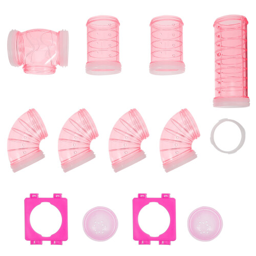 1 Set Hamster Rör Anslutningsplattor Externa Diy Tunnell 2
