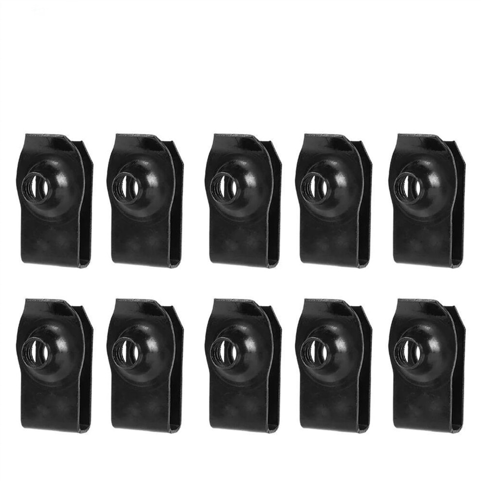 Car Trim Clips M6 U-Nut Fasteners For Engine Cover Undertray Shield Bumper Fender Liner Retainer Rivet Screws 10 Pcs 9067246429577