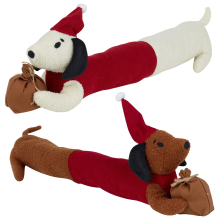 Christmas Novelty Dog Animal Door Draught 85cm