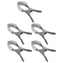 5Pièces Clips Saxophone En Acier Inoxydable Argentés Pour Réparation