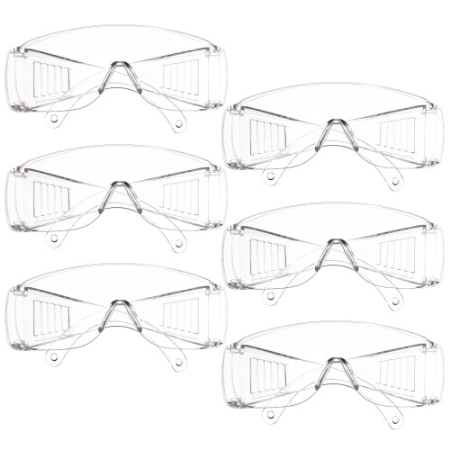 6 Par Skyddsglasögon Ventilerade Klara