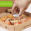 100St Pizzasäkerhetsställ Vit Trehofot Stapelbar 10