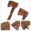 2St Läder Hatchet Hölster För 7