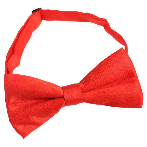 Pre-Bundet Satäng Formal Frackslips Justerbar Längd (Ljusröd) 1