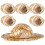 6St Miniatyr Straw Hat Cocktailmuggar Med 7