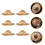 6St Miniatyr Straw Hat Cocktailmuggar Med 6
