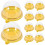 100Pcs Plastäggula Puffbehållare Transparent Bakningslåda 11