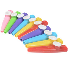 10Pcs Färgglada Kazooinstrument För Barns Musiklek Och Läraktiviteter