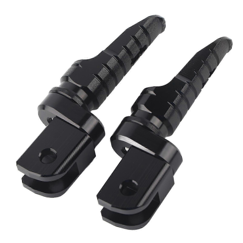Kikidex (As Show, One Size) Footrest Pegs For Aprilia Rs660/Rsv4, 2Pcs Cnc Aluminum Alloy, Black