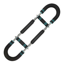 (As show, Gray 40KG) U Shape Twister-Arm Exerciser Home Chest Workout Equipment For Home Gym