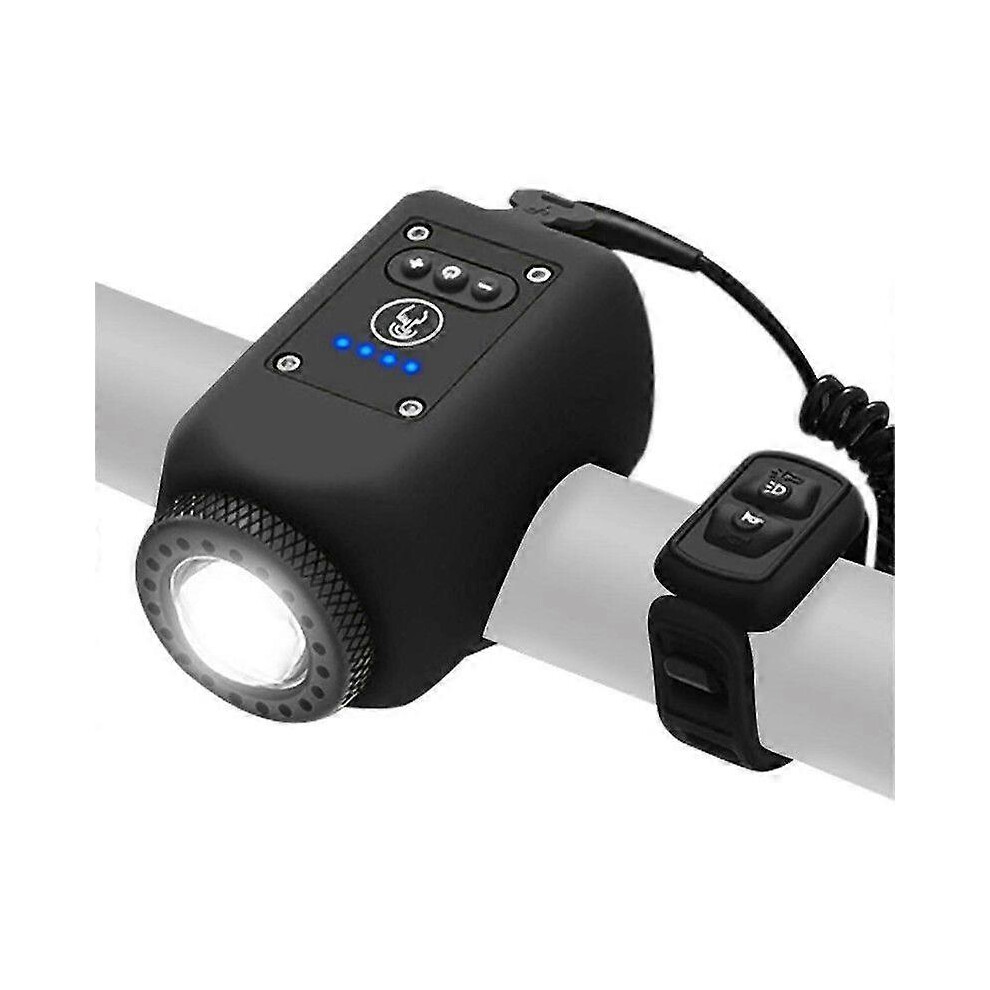 Kikidex (As Show, One Size) Bike Light And Horn 2In1 Set For Night Riding, Night Cycling Flashlight Accessories, 4 Light Mode