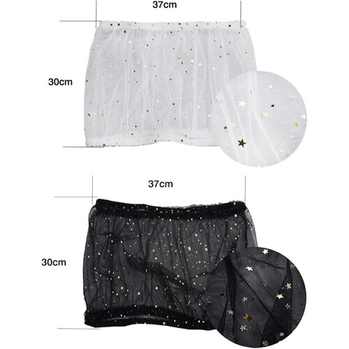 (As show, One size) Bird Cage Cover Adjustable Nylon Mesh Netting Universal Protective Netting White 2
