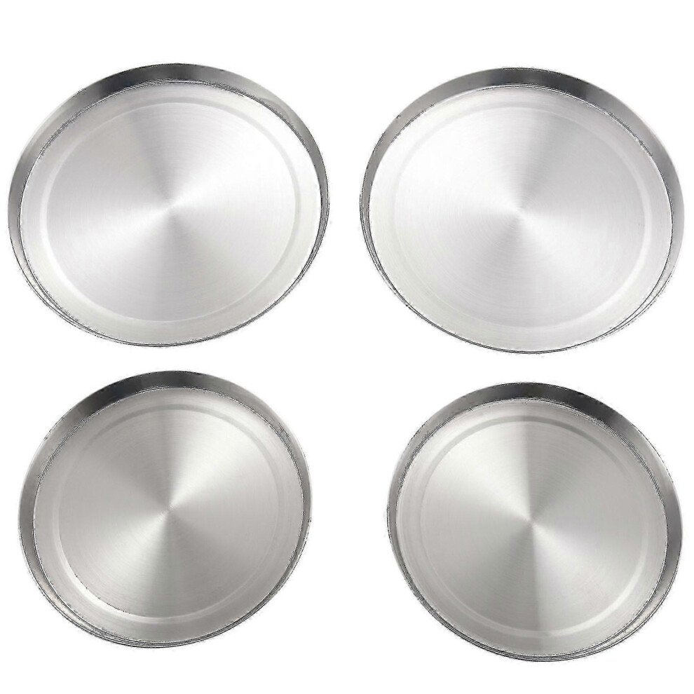 Kikidex (As Show, One Size) 4Pcs/Set Stainless Steel Kitchen Stove Top Covers Burner Round Cooker