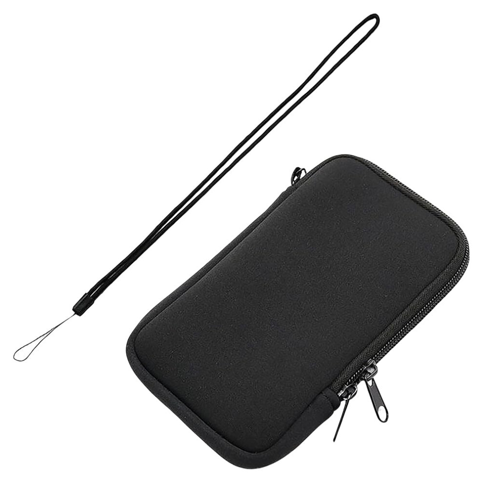 Neoprene Phone Storage Pouch Waterproof Tampon Storage Bag Travel Size Feminine Period Bag With Double Zipper Lanyard