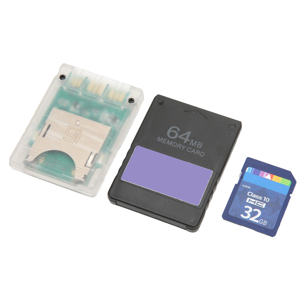 Console Card Adapter for PS2 Slim 32G Storage Card with 64MB FMCBV1.966-image-OPC-PMJB8FN-NEW