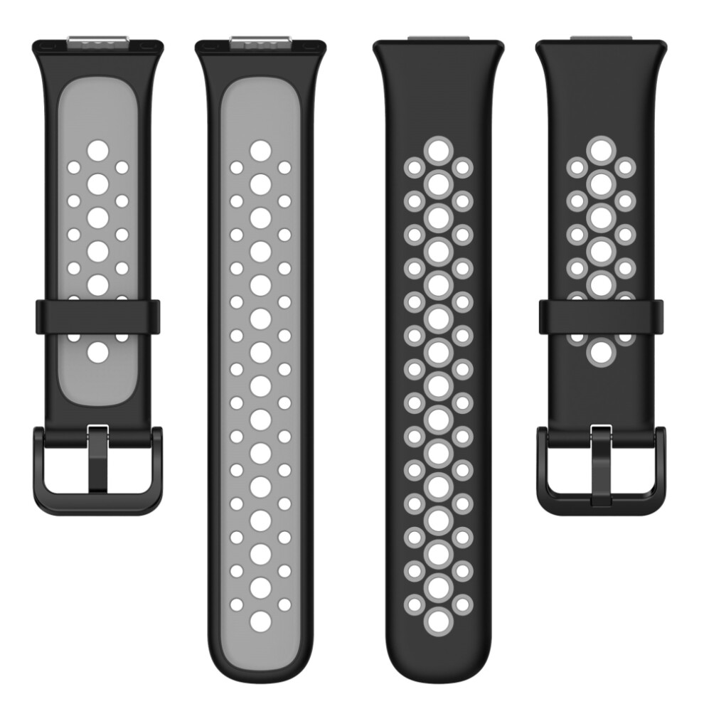 Breathable Dual-Color Silicone Replacement Band For Watch Fit2 5.1"Â8.5" 4651356721437