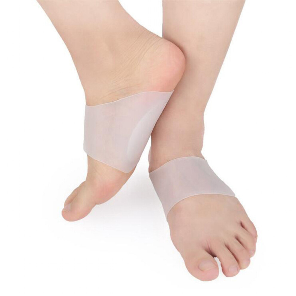 White Silicone Arch Support Sleeve For Men & Women, Milky