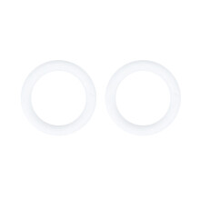 10Pcs White Foam Rings DIY Christmas Circle Craft for Kids and Adults
