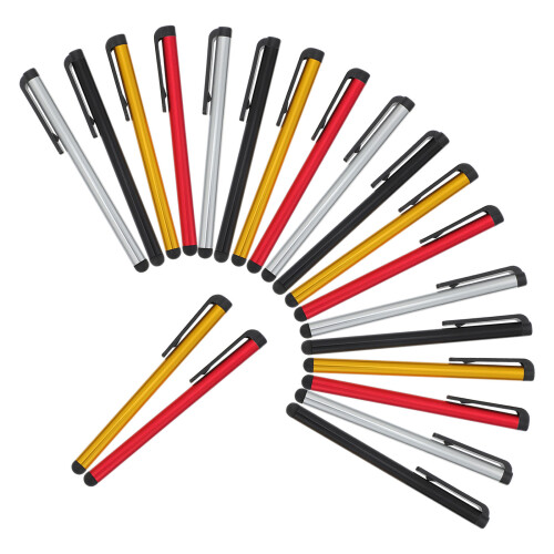 20Pcs Universal Capacitive Stylus Pen Set Aluminum Rubber Touch Screen 2