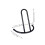 1Pièces Râtelier Portable Noir Pour Parking Stable 4