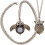 2St Stygnformad Myntur Retro Legering Kvartsur 10