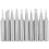 10pcs Iron Plated Welding Tip For Soldering .5c Shape Silver 1